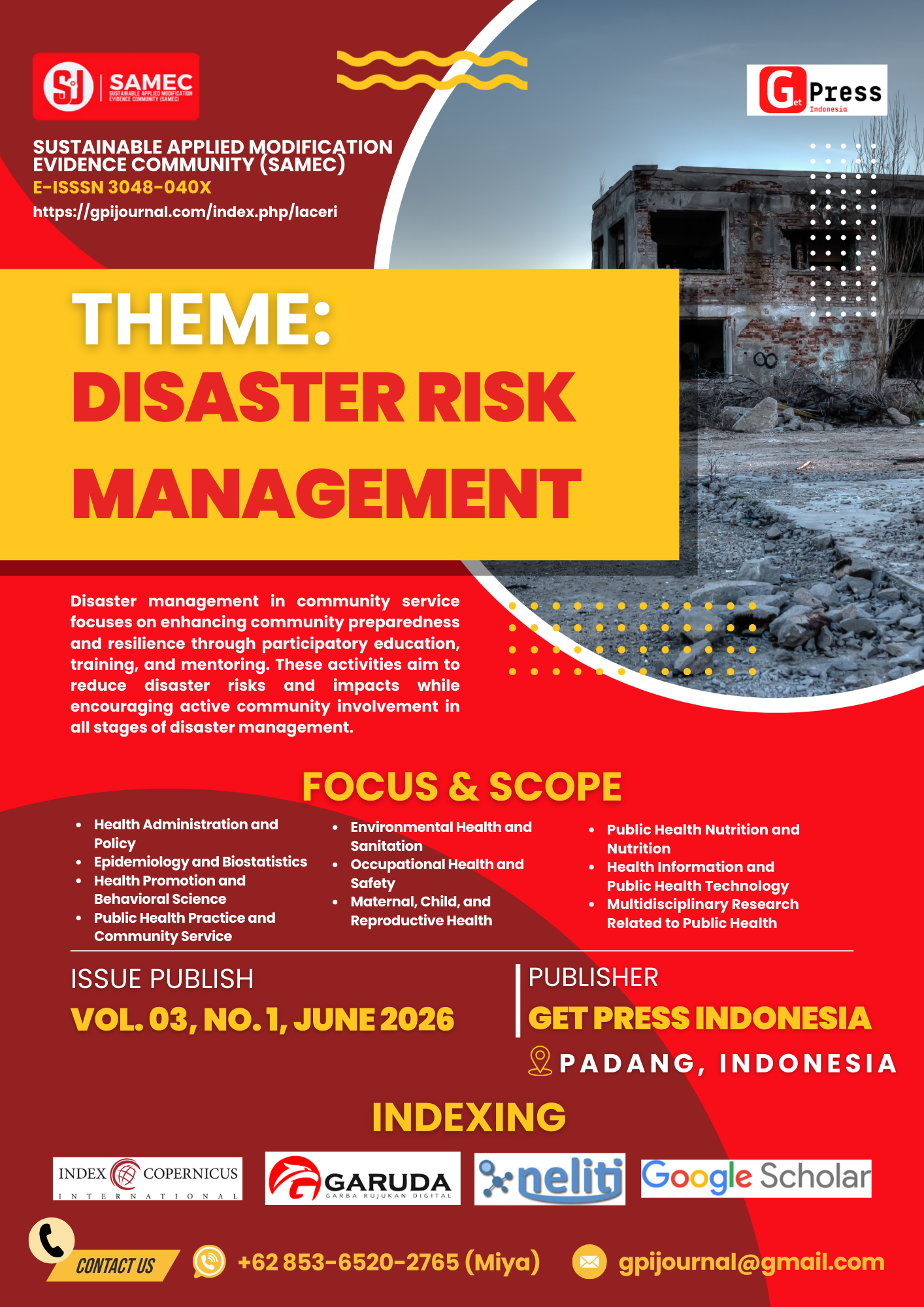 					View Vol. 3 No. 1 (2026): June, 2026
				