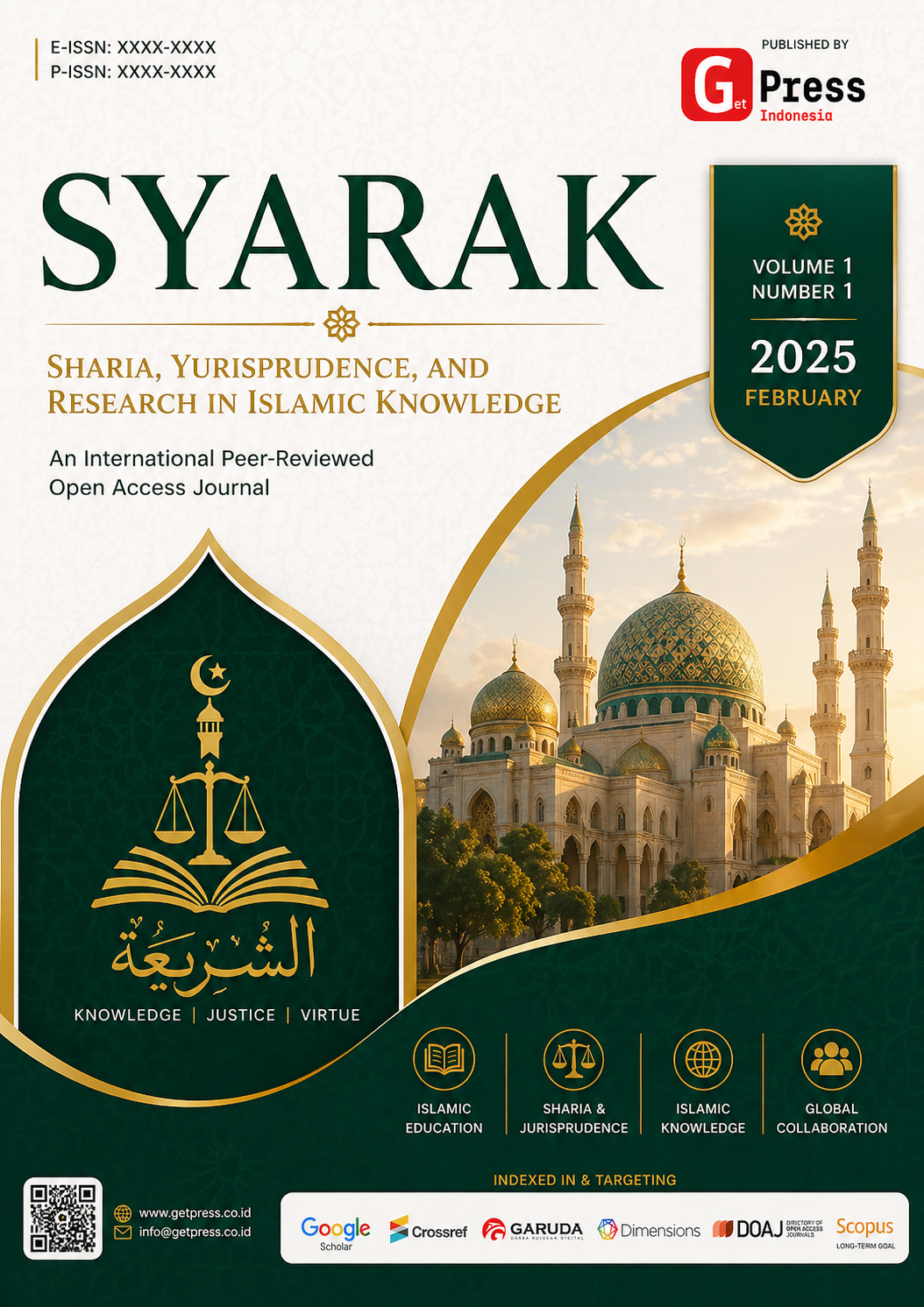 Sharia, Yurisprudence, and Research in Islamic Knowledge (SYARAK)